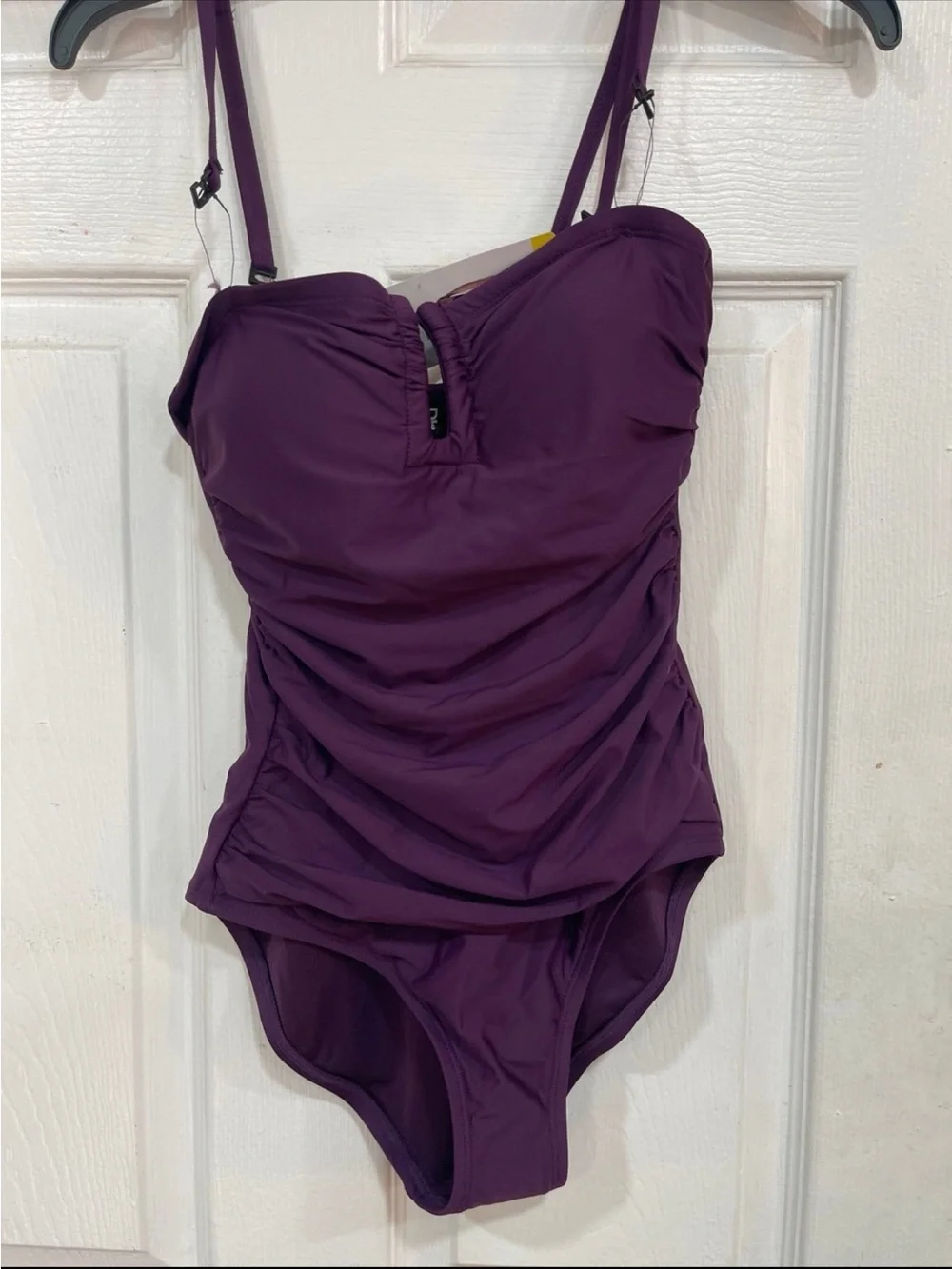 NWT DKNY women’s one piece swimsuit plum size small - Picture 10 of 16